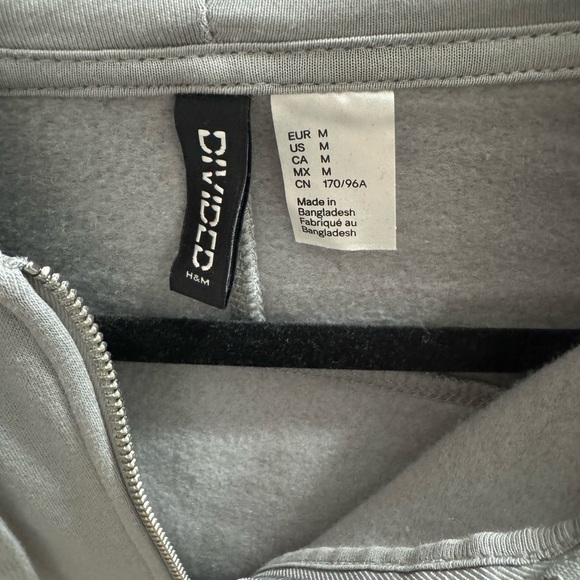 Divided Gray Zip-Up Hoodie - Picture 3 of 4